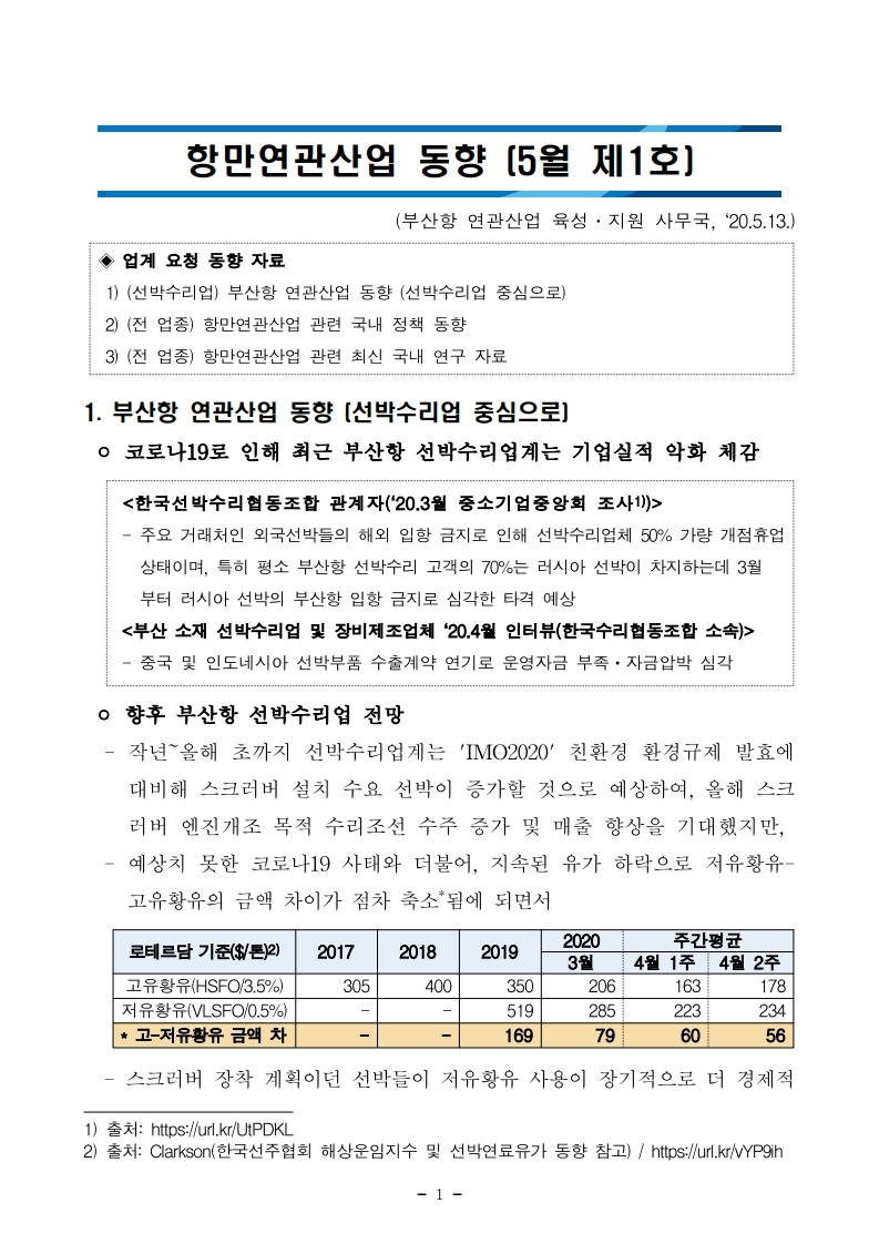 (5월 제1호) 항만연관산업 동향보고서.pdf_page_1.jpg